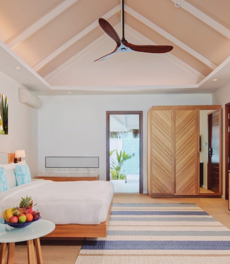 Interior of beach villa at Nova Maldives