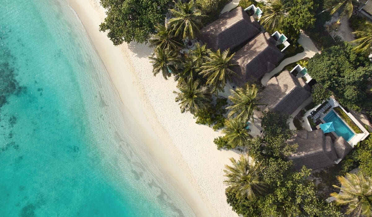 Vue aérienne de Nova Maldives